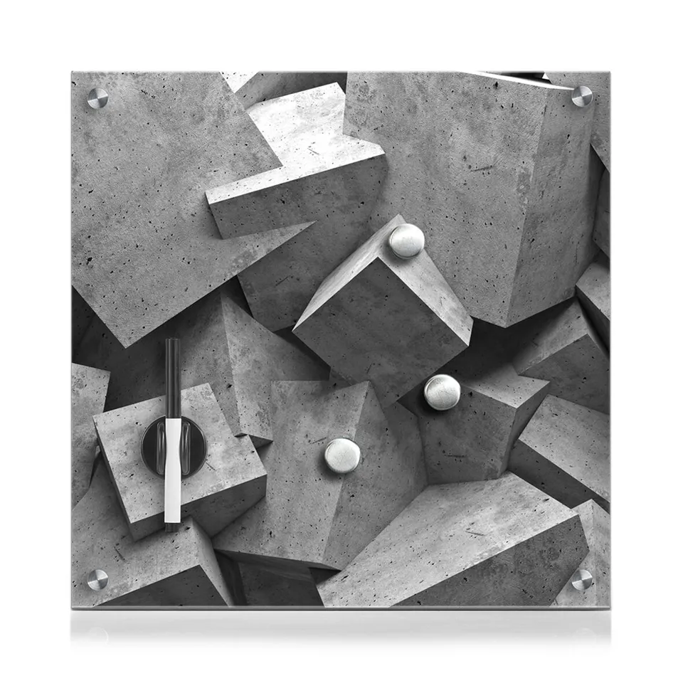zeller-present-office-memoboard-cubes-glas image 1