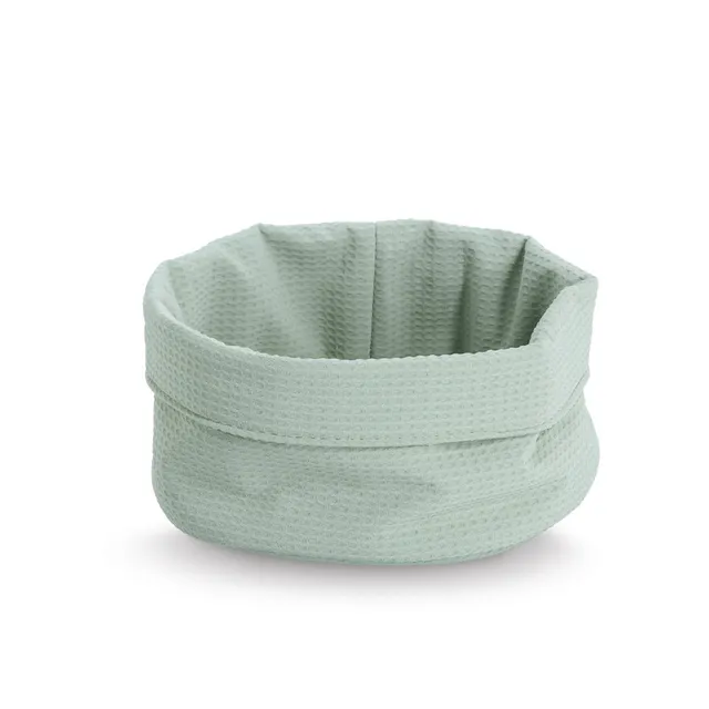 zeller-present-home-living-aufbewahrungskorb-waffelpiqu-mint image 1