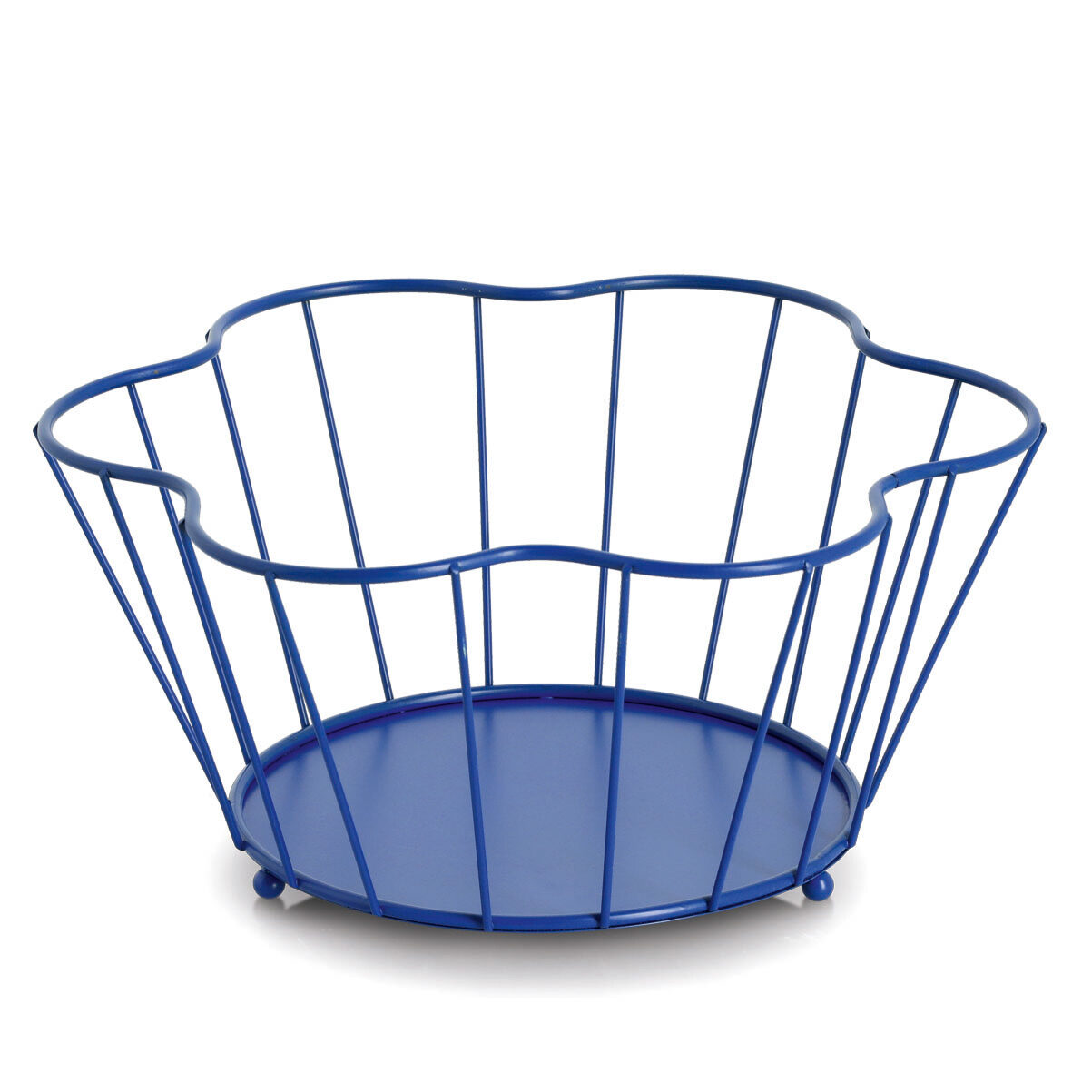 zeller-present-k-che-obstkorb-metall-blau image 1