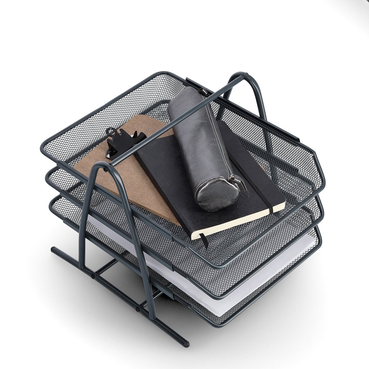 zeller-present-office-dokumentenablage-mesh-anthrazit-a4-3-f-cher image 2