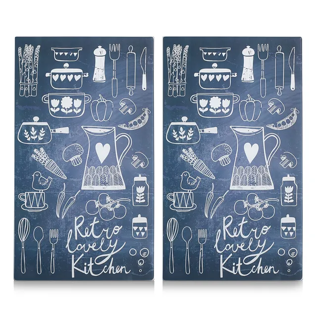 zeller-present-k-che-herdabdeckplatten-lovely-kitchen-2-tlg-glas image 1