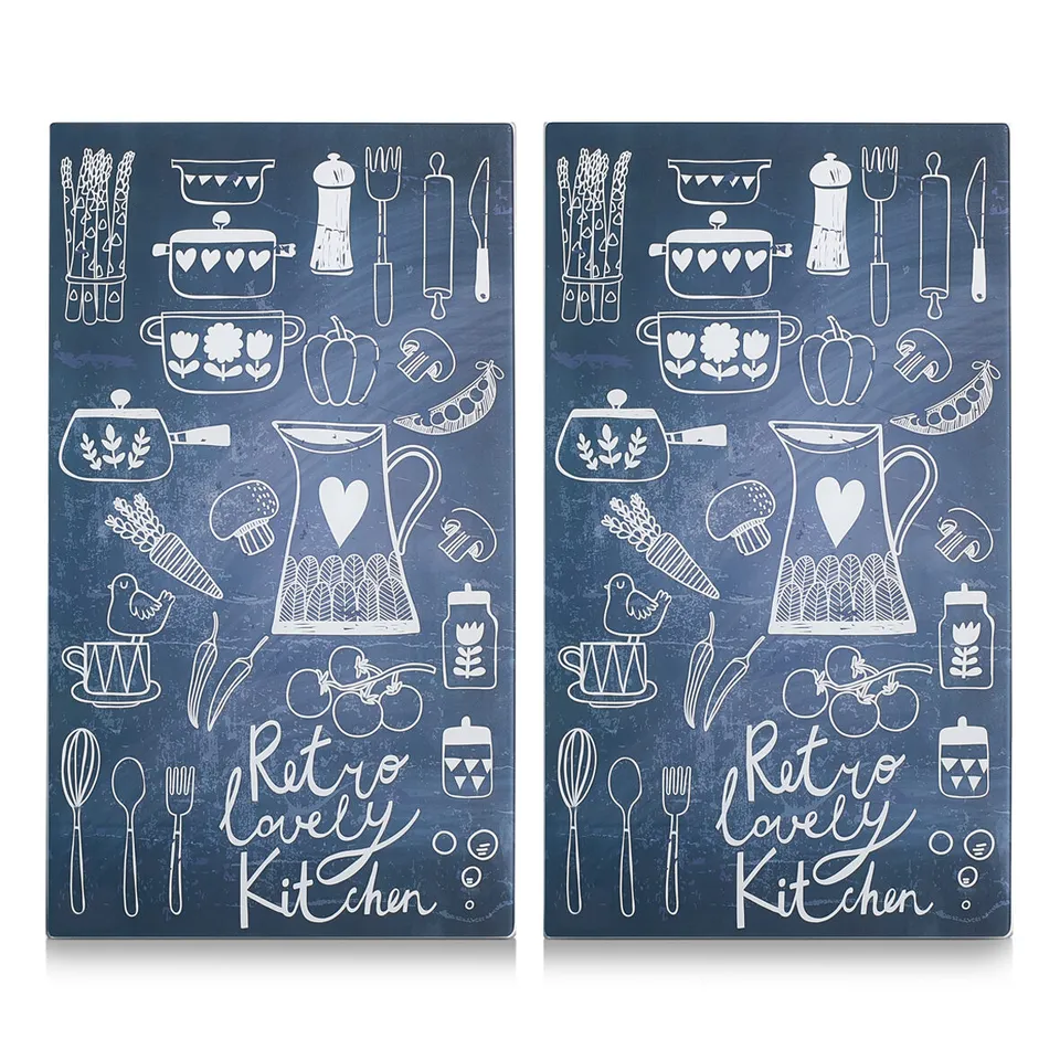 zeller-present-k-che-herdabdeckplatten-lovely-kitchen-2-tlg-glas image 1