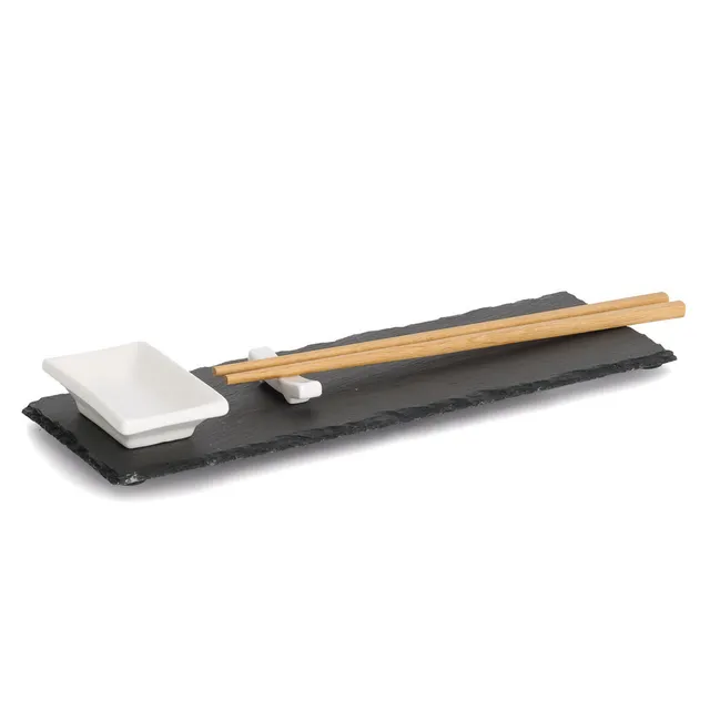 zeller-present-home-sushi-set-4-tlg-schiefer-keramik-bambus image 1