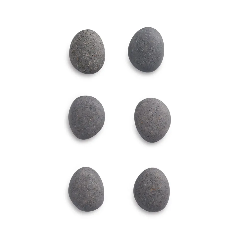 zeller-present-stone-magnet-set-6-tlg-polyresin-grau image 1