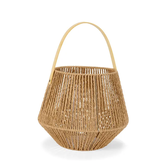 andrea-house-dekor-laterne-naturfaser-braun-43-cm image 1