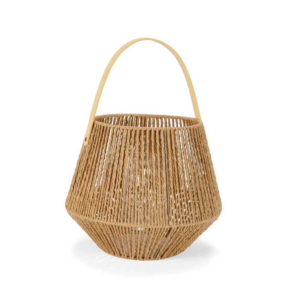 andrea-house-dekor-laterne-naturfaser-braun-43-cm image 1