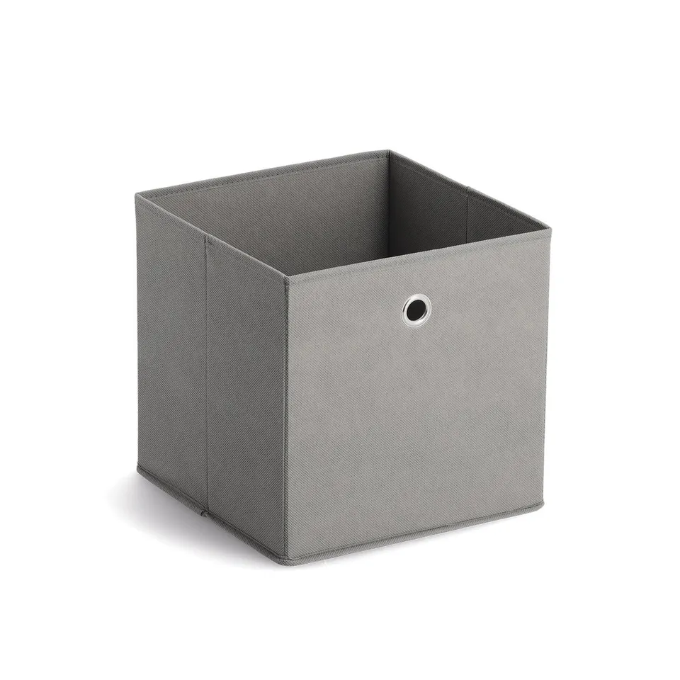 zeller-present-home-living-aufbewahrungsbox-vlies-grau-faltbar-2 image 1