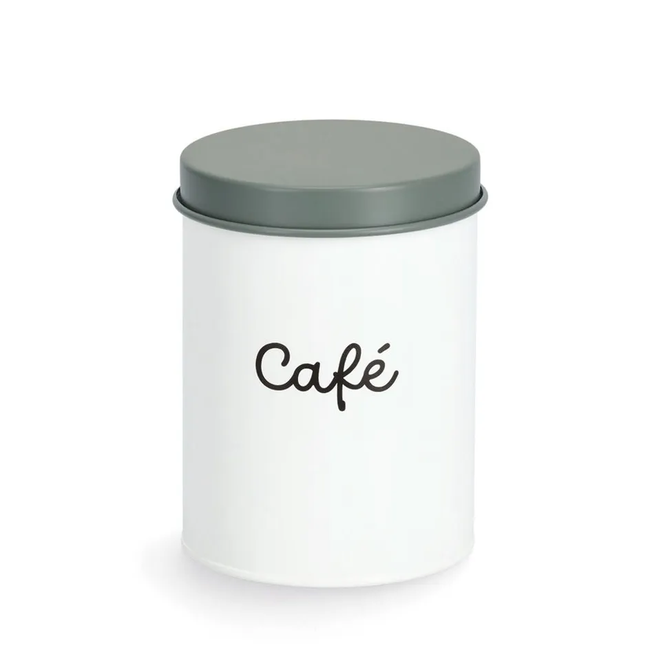 zeller-present-k-che-vorratsdose-caf-1300ml-metall-wei image 1