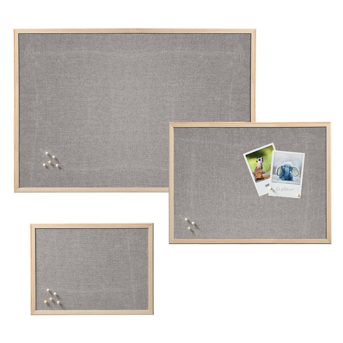 zeller-present-office-pinboard-leinen-kiefer-pinnwand-natur image 4
