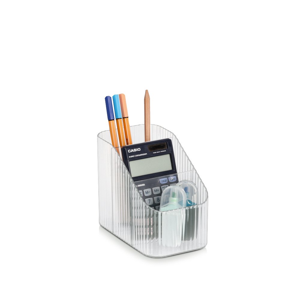 zeller-present-home-organizer-3-f-cher-kunststoff-transparent image 2