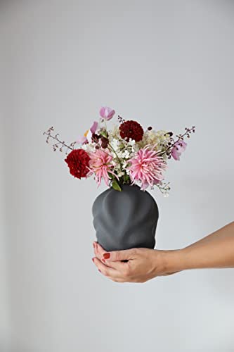 cooee-design-drift-14-cm-vase-steinzeug-pepper-grey-sandig image 6