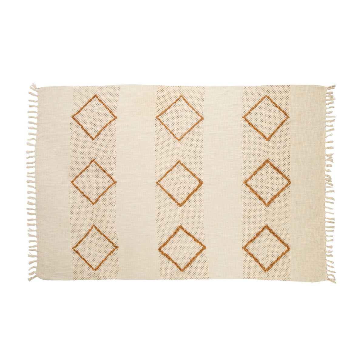 andrea-house-textil-decke-baumwolle-beige-plaid-130x170 image 3
