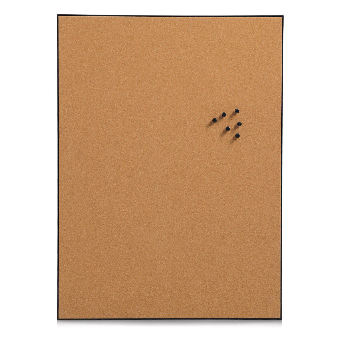 zeller-present-office-pinboard-kork-schwarz-inkl-pins image 1
