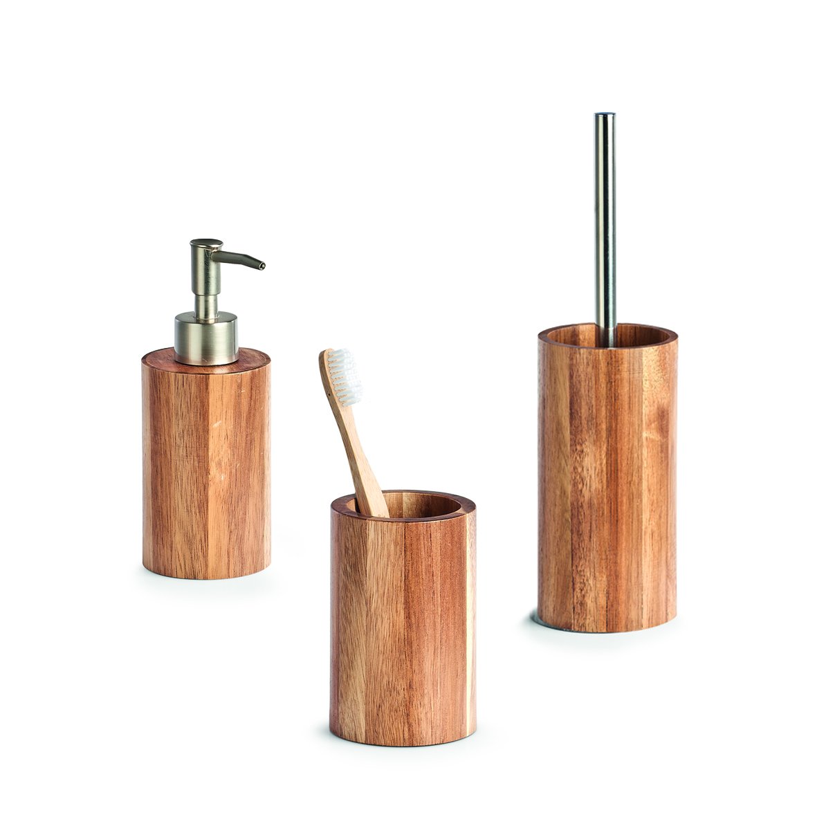 zeller-bad-zahnputzbecher-zahnbecher-akazie-holz image 4