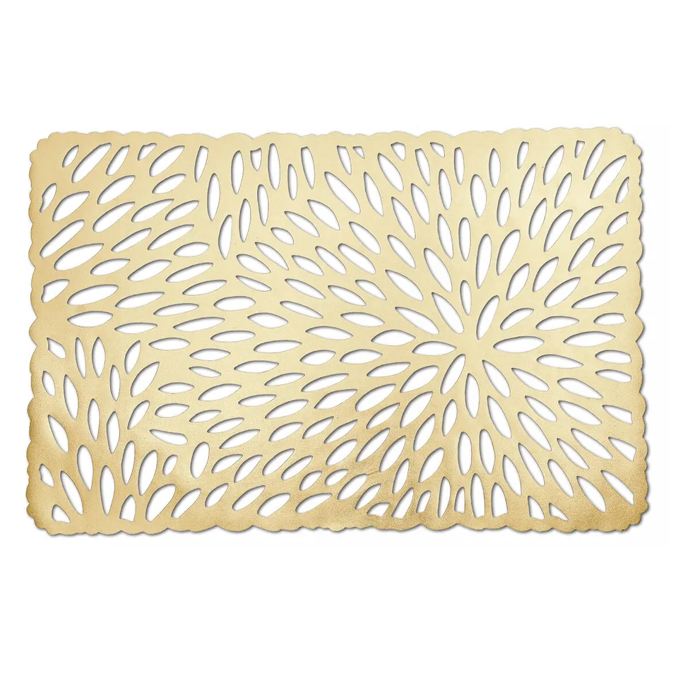 zeller-present-table-platzset-kunststoff-gold-abwischbar image 1