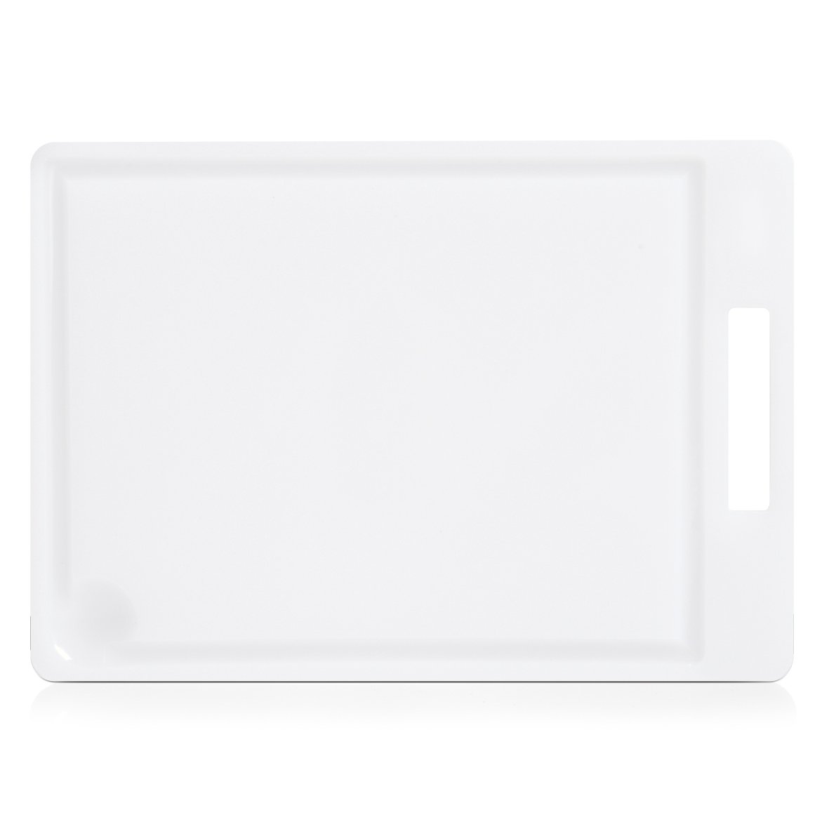 zeller-k-che-schneidebrett-kunststoff-wei-mit-saftrille image 1