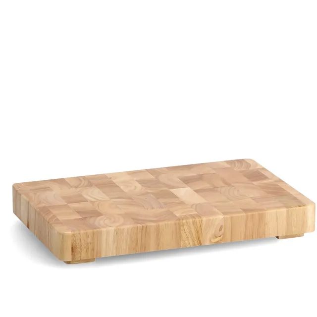 zeller-present-home-hackblock-gummibaum-holz-schneidebrett image 1