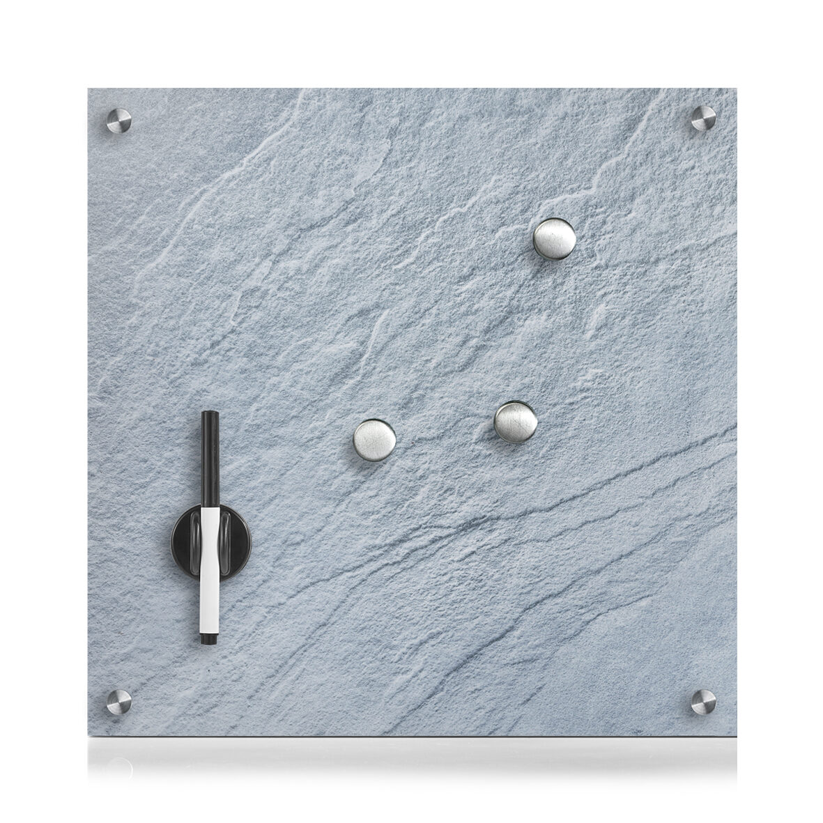 zeller-present-office-memoboard-schiefer-glas-grau image 1