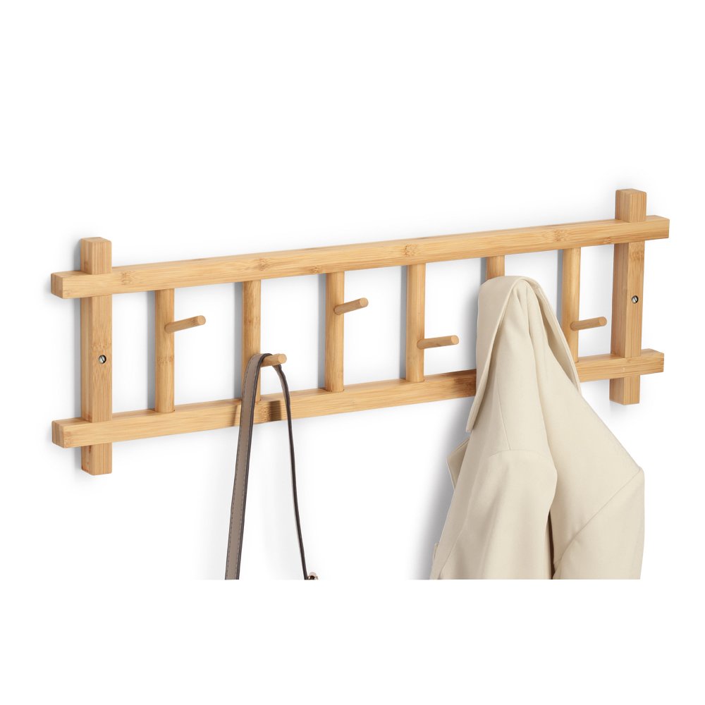 zeller-present-wandgarderobe-bambus-6-haken-fsc image 2