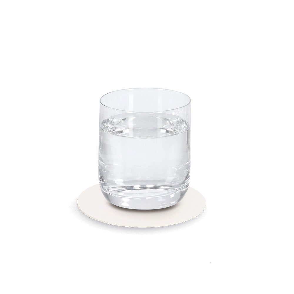 zeller-present-glasuntersetzer-set-4-tlg-kunstleder-wei image 2