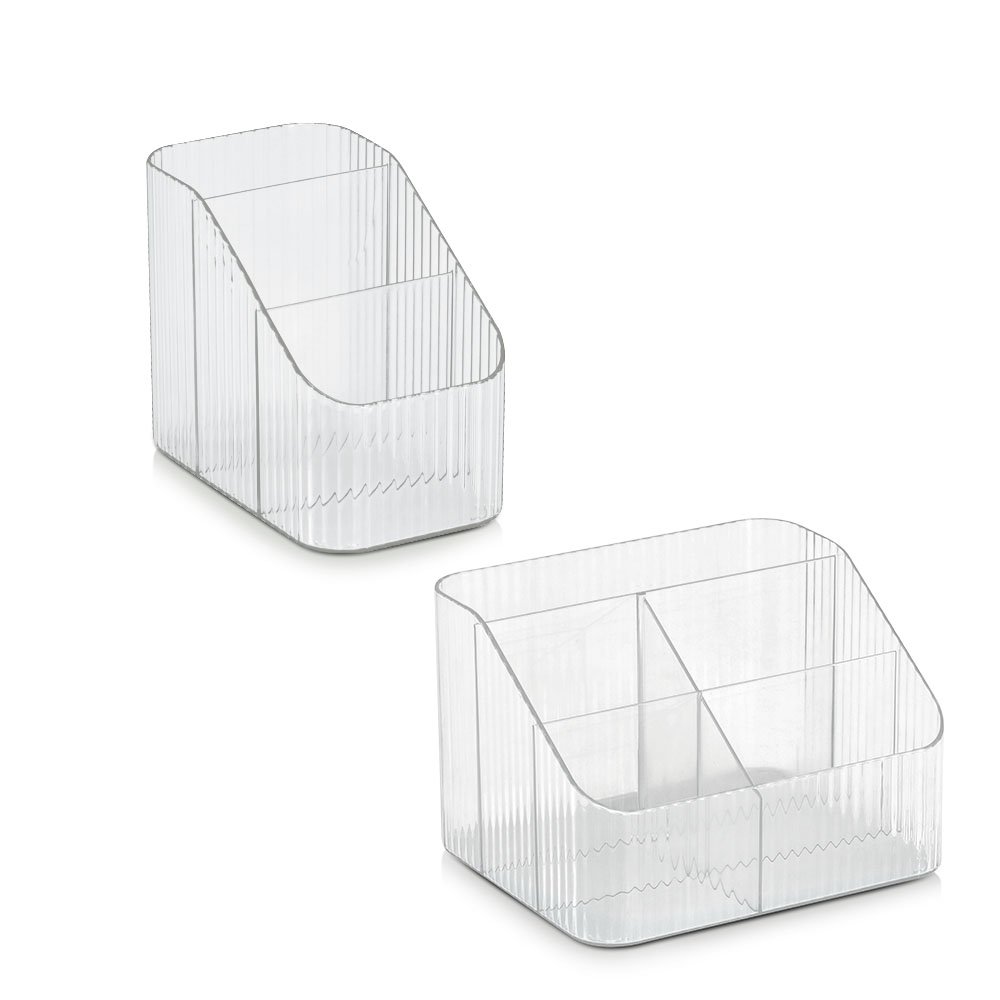zeller-present-home-living-utensilien-organizer-5-f-cher-kunststoff-klar image 4