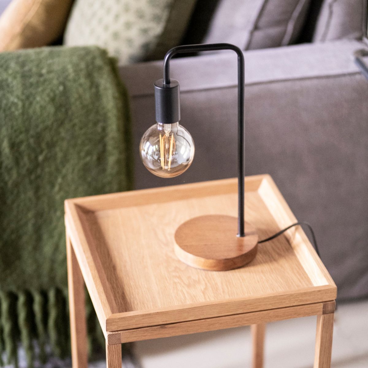 andrea-house-iluminaci-n-tischlampe-schwarz-holz-industrial image 3