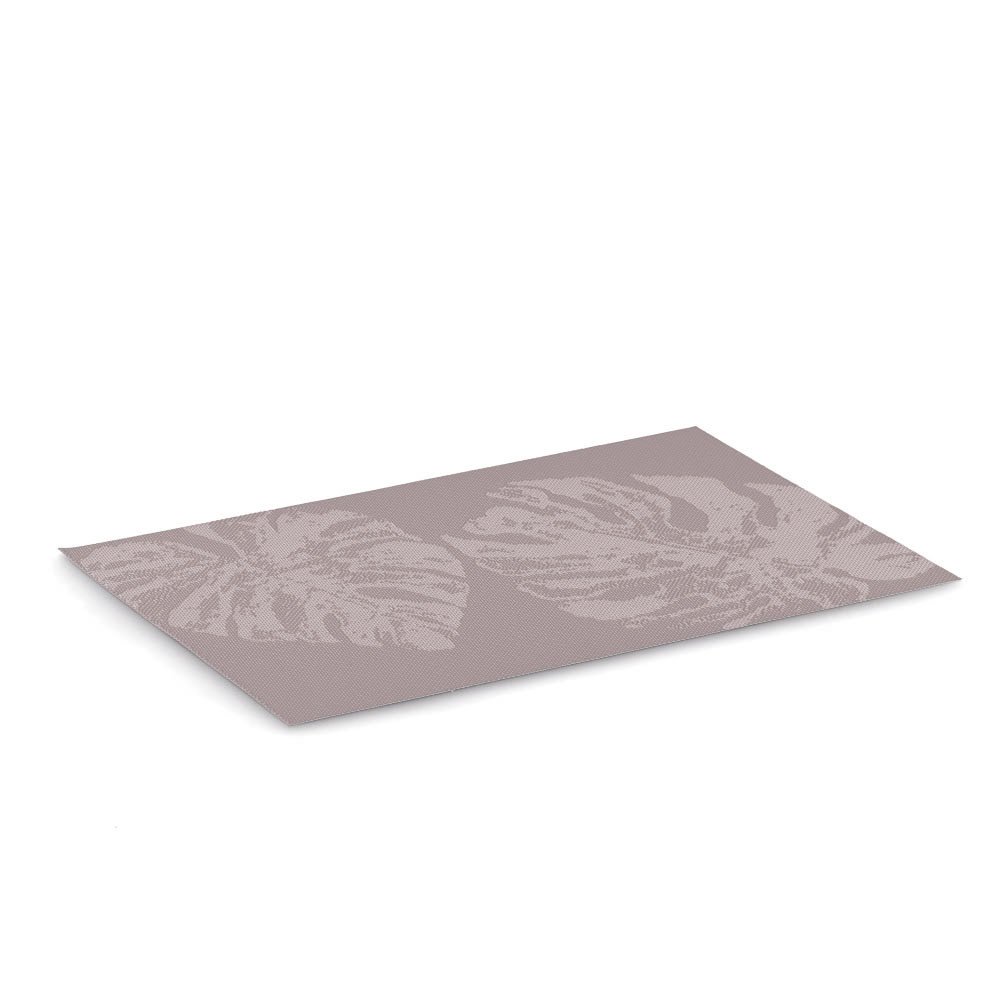 zeller-present-table-platzset-monstera-blatt-kunststoff-pflaume image 2