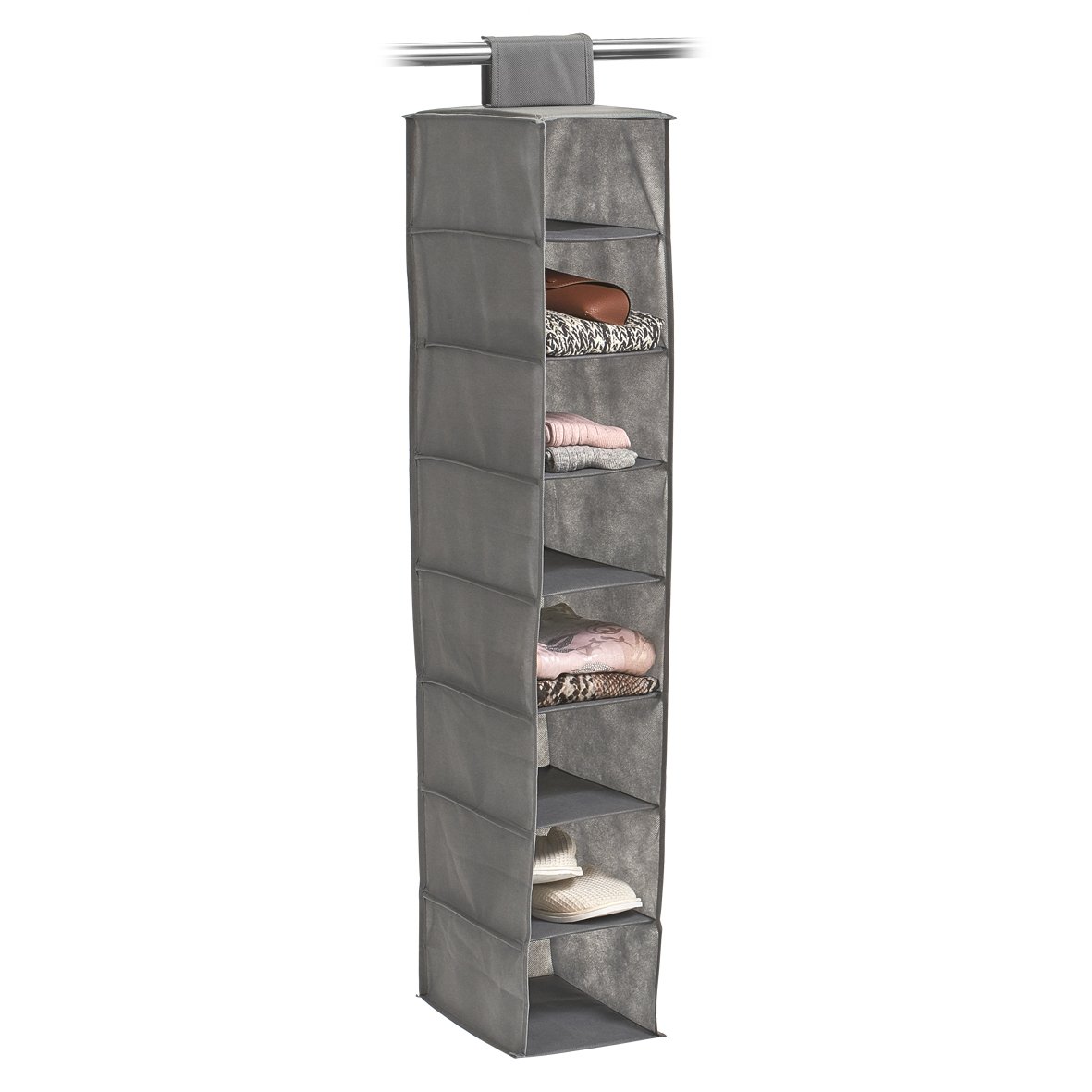 zeller-present-home-living-h-nge-aufbewahrung-8-f-cher-grau image 2