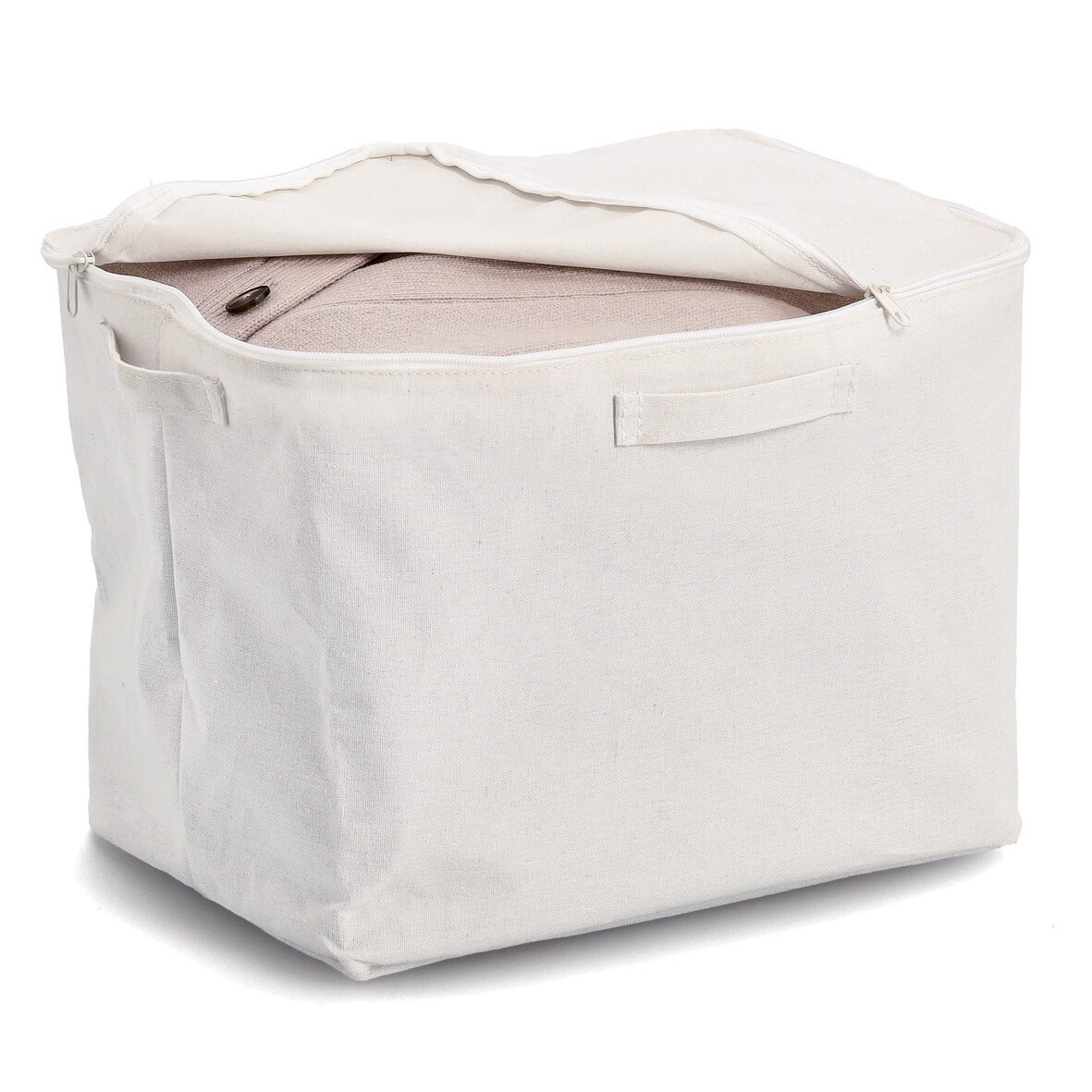 zeller-present-home-living-aufbewahrungsbox-polyester-creme image 2
