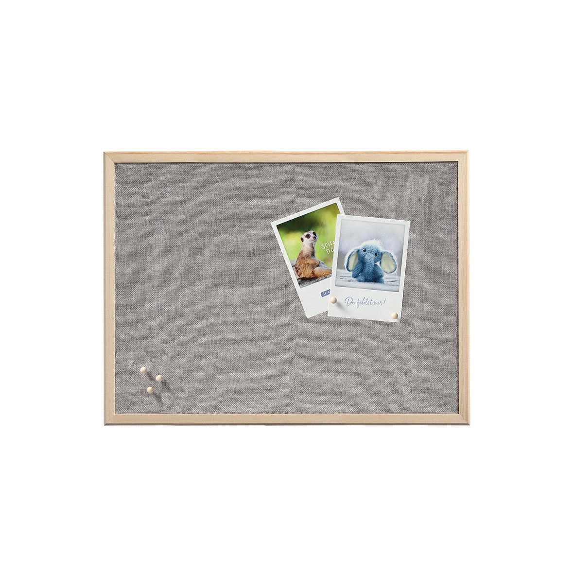 zeller-present-office-pinboard-leinen-kiefer-pinnwand-natur image 2