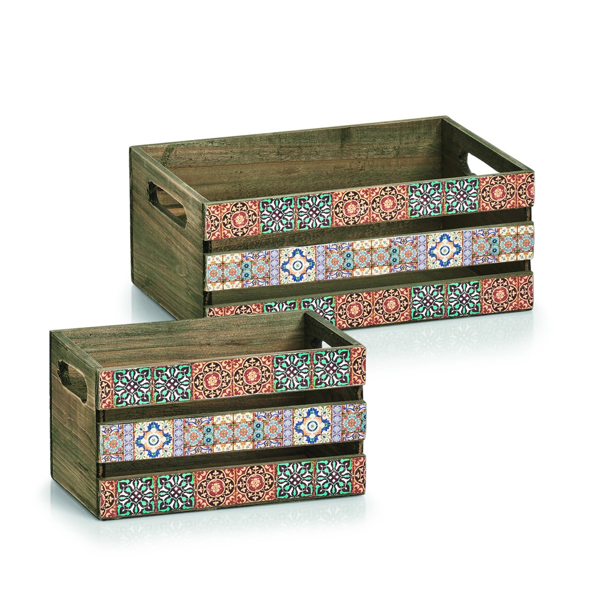 zeller-present-home-living-deko-kiste-mosaik-holz image 4