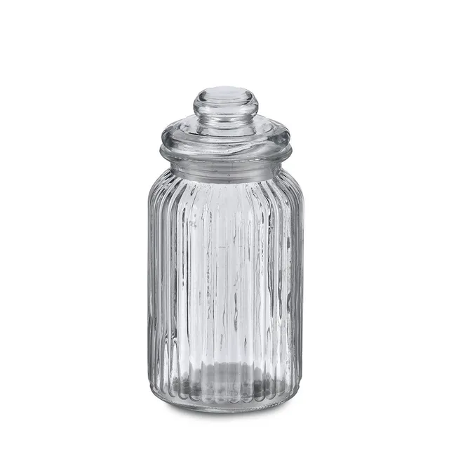 zeller-present-k-che-vorratsglas-nostalgie-1200-ml-silikonring image 1