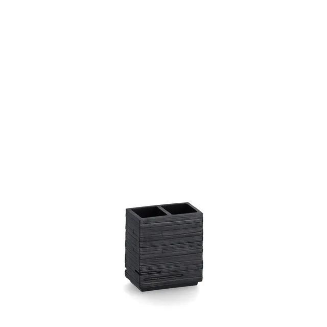 zeller-present-schiefer-zahnb-rstenhalter-polyresin-schwarz image 1