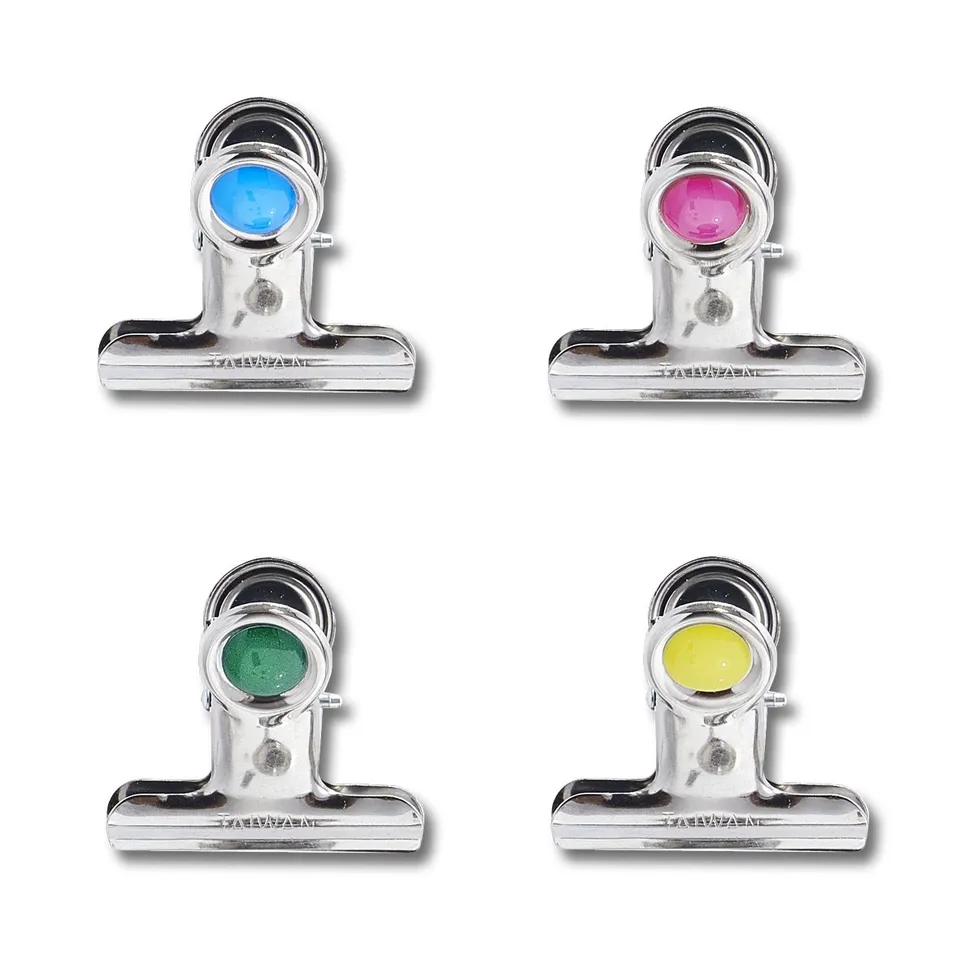 zeller-office-magnet-set-clips-4-tlg-metall image 1