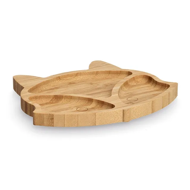zeller-present-kids-snackteller-fuchs-bambus-mit-3-f-chern image 1