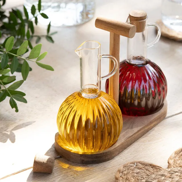 andrea-house-menage-l-essig-set-glas-holzst-nder-k-che image 1
