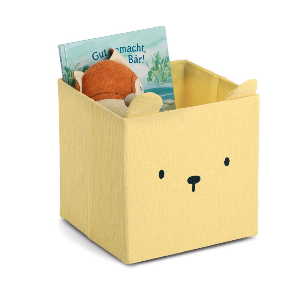 zeller-present-kids-aufbewahrungsbox-b-r-musselin-gelb image 2