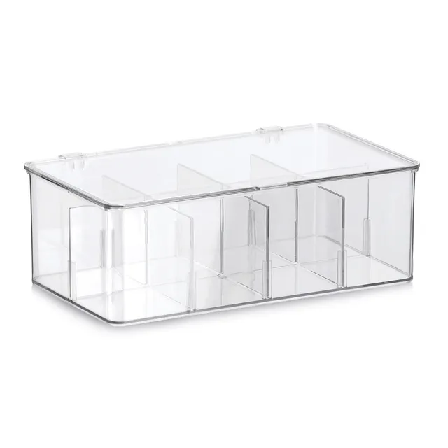 zeller-present-home-organizer-8-f-cher-kunststoff-klar image 1