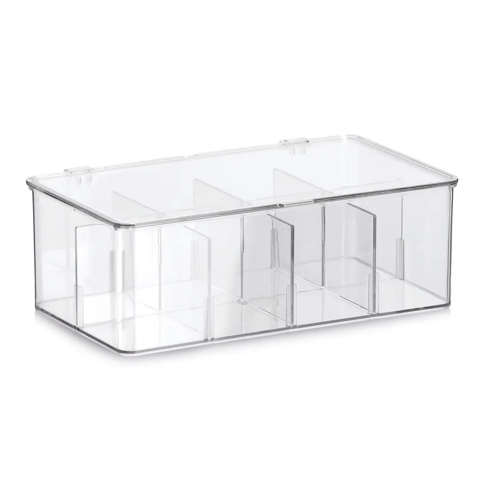 zeller-present-home-organizer-8-f-cher-kunststoff-klar image 1