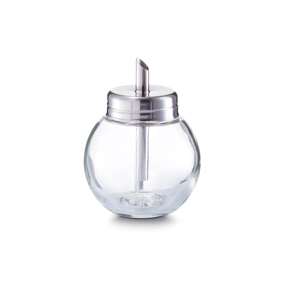 zeller-present-k-che-zuckerstreuer-glas-edelstahl-kaffee image 1