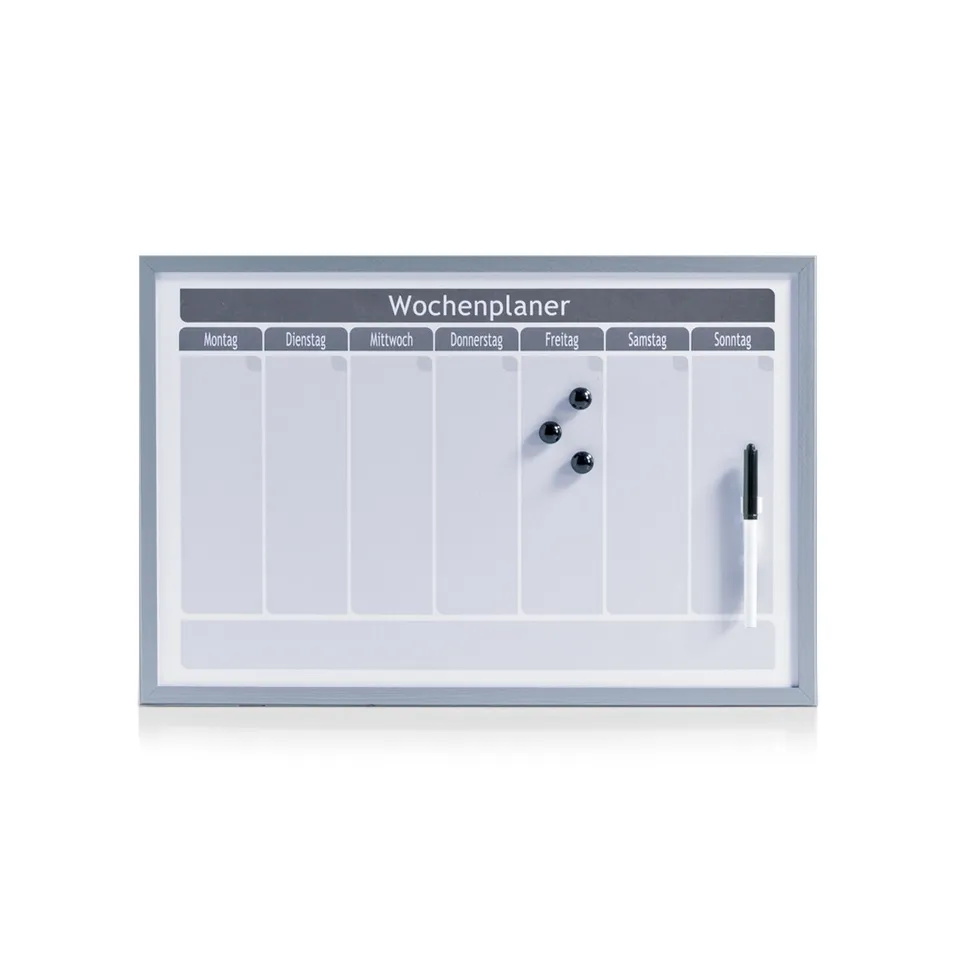 zeller-present-office-wochenplaner-magnetisch-alugrau image 1