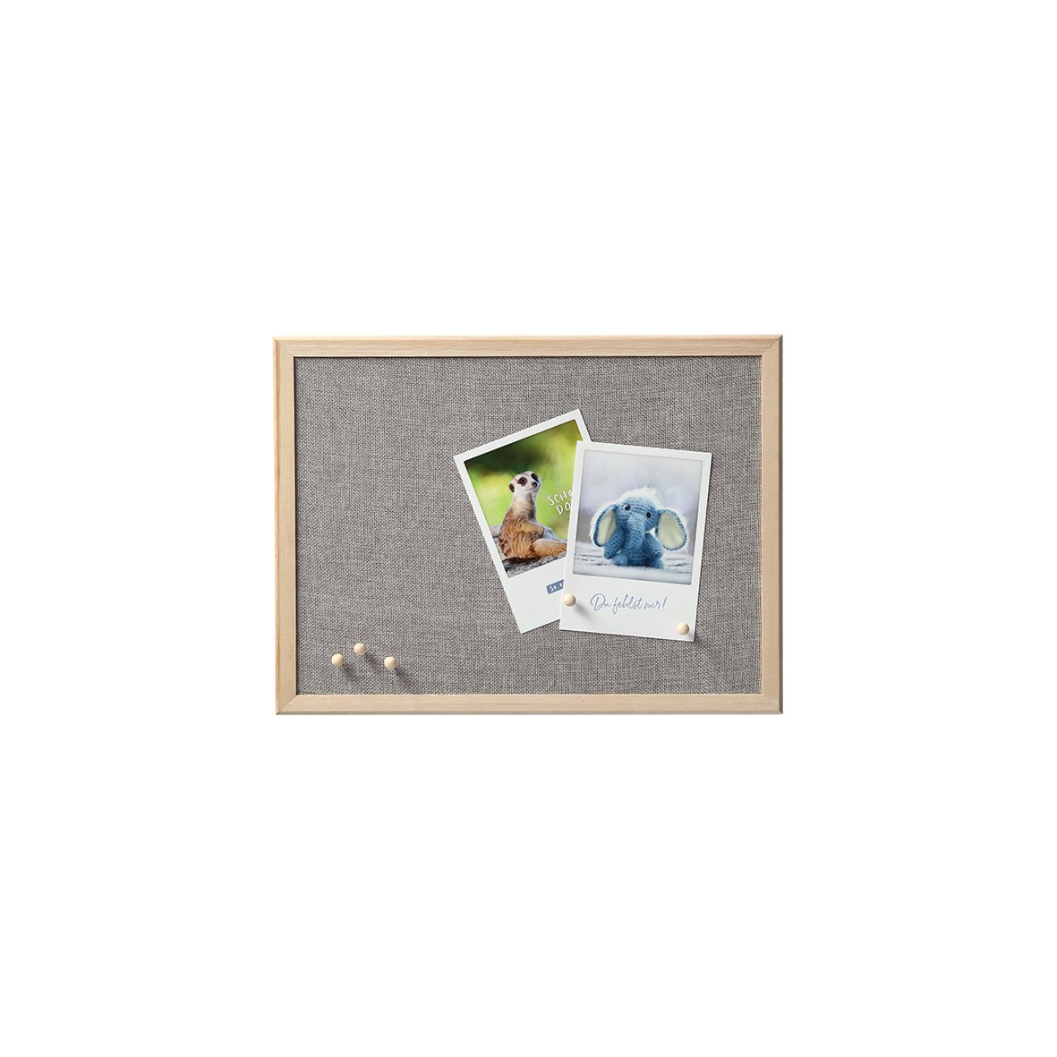 zeller-present-office-pinboard-leinen-kiefer-grau image 5