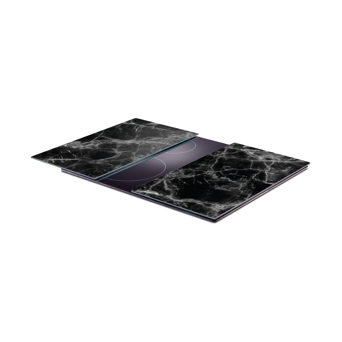 zeller-present-herdabdeckplatten-marmor-2-tlg-glas image 2