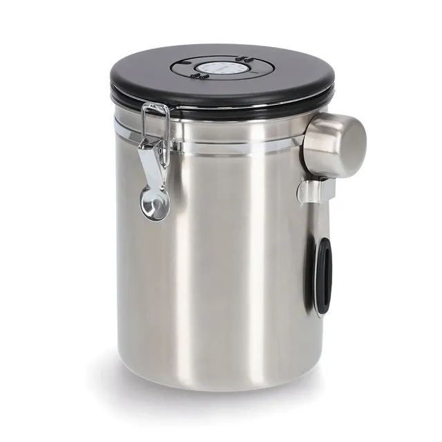 zeller-present-k-che-kaffeedose-2700ml-edelstahl-mit-l-ffel image 1
