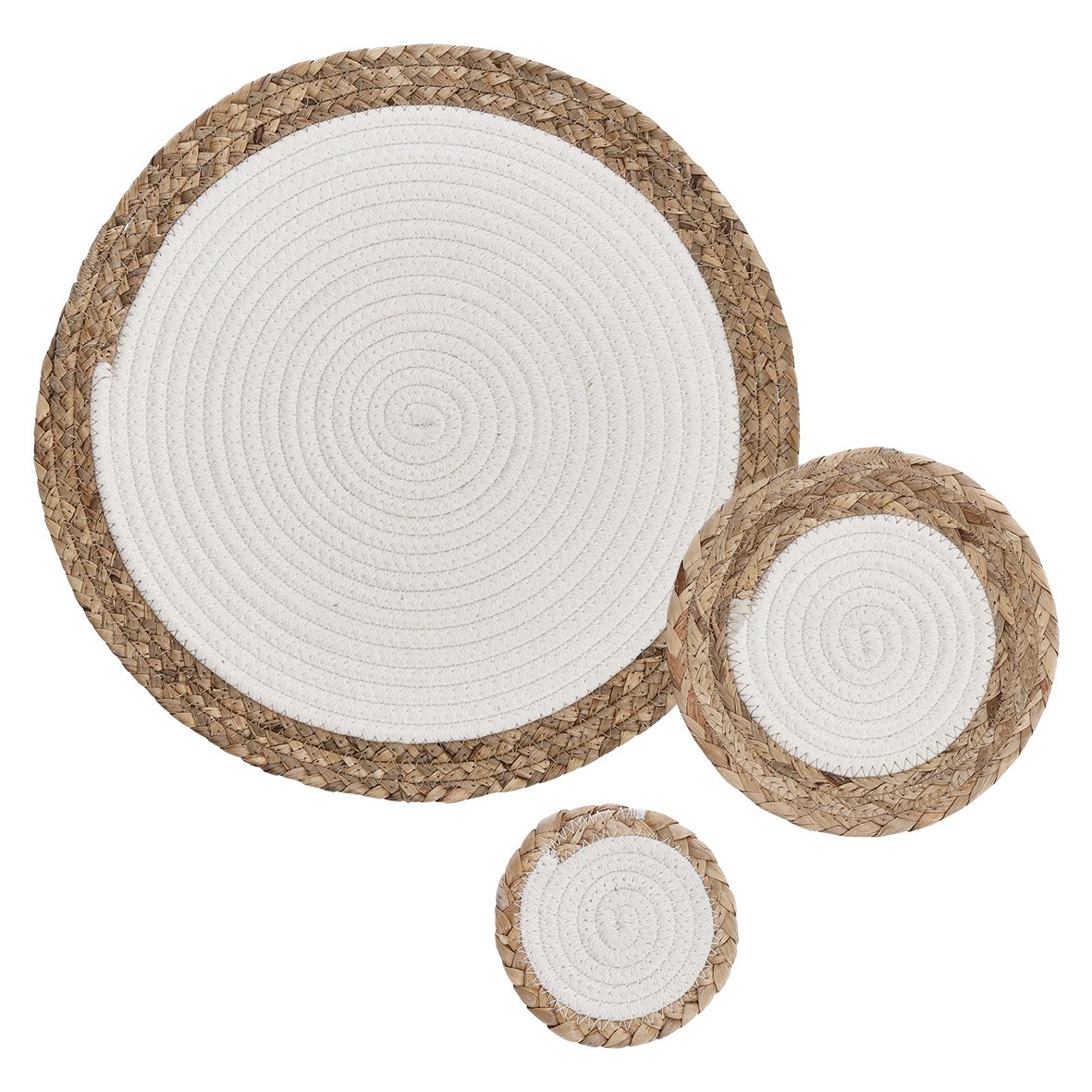 zeller-present-table-glasuntersetzer-boho-kitchen-baumwolle-12cm image 5