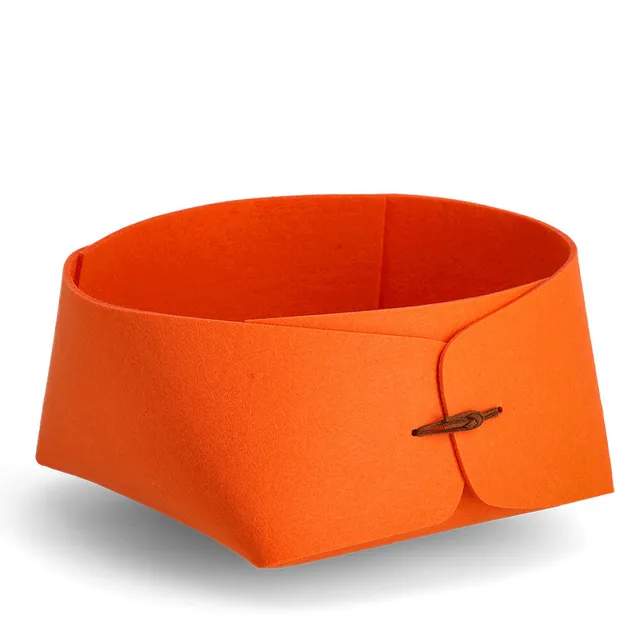 zeller-home-living-aufbewahrungskorb-filz-orange image 1
