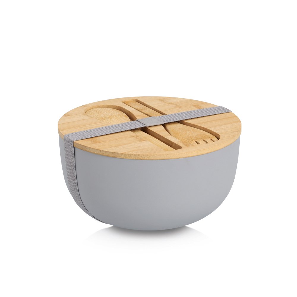 zeller-present-k-che-salatsch-ssel-set-4-tlg-grau-bambus image 1