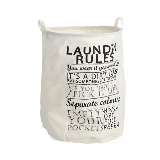 zeller-present-home-living-w-schesammler-laundry-rules-canvas image 1