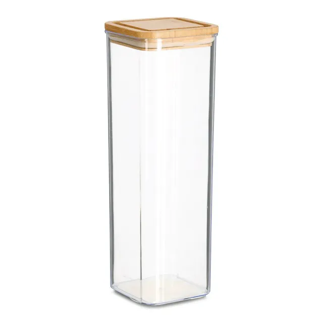 zeller-present-k-che-vorratsdose-bambusdeckel-1900-ml-kunststoff image 1