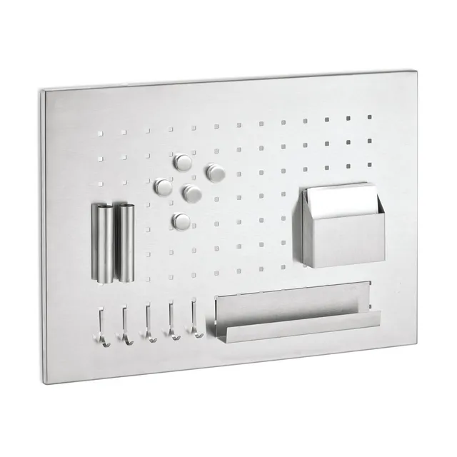zeller-present-office-memoboard-edelstahl-mit-zubeh-r image 1
